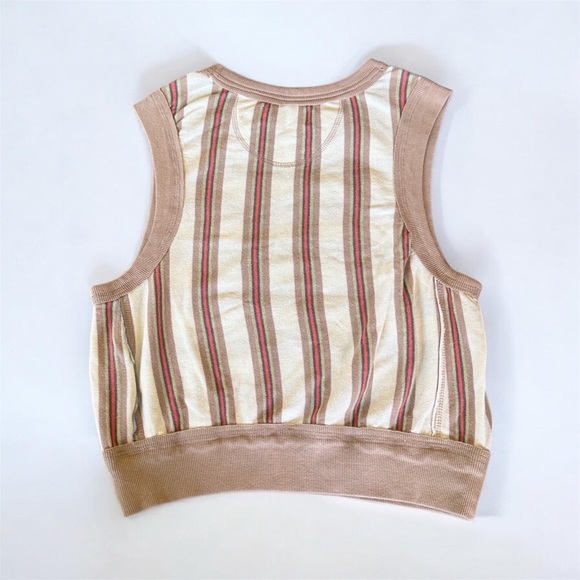 NWT Free People We The Free Lou Stripe Vest - Picture 3 of 3